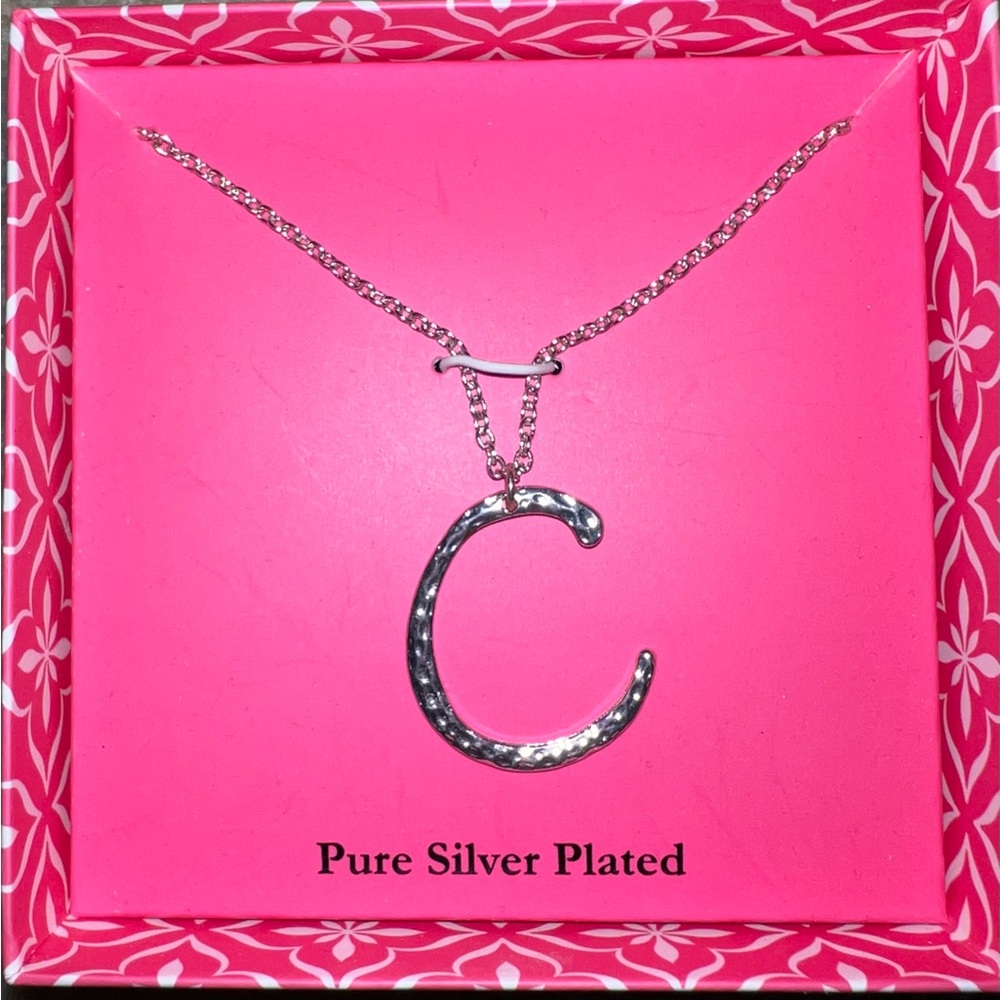 Hammered ‘C’ Necklace